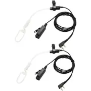 Earpiece for Baofeng Uv-5r, Kenwood Radio, 2 Pack (Black, Wired, In Ear, Adult)