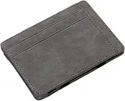 [Generic] Slim Magic Wallet - PU Leather Wallet with Magic Money Clip & Card Holders | Money Wallet, Credit Card Holder for Men, Coin Purse