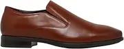 [Hush Puppies] Mens Nicholson Tan Leather Dress Formal Slip On Shoes 13 Dress Shoes
