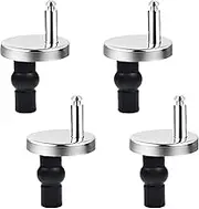 Heatunk Universal Quick Release Toilet Seat Hinge Fittings - Top Fixing, 4 Pcs | Easy Installation for WC Toilets | Ideal for Blind Holes
