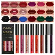Matte Lip Gloss Liquid Lipstick Blue Purple Waterproof Lip Tint 3pcs Makeup ]