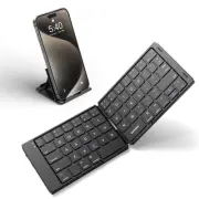 Foldable Bluetooth Keyboard Portable Folding Keyboard for Travel, Rechargeabl...