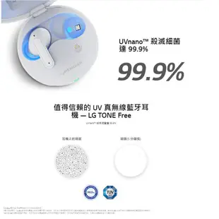 【當天出貨】LG TONE Free FP9 福利品【真無線藍牙耳機】主動抗噪/UVnano紫外線殺菌