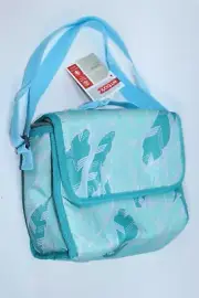 EMBARK MESSENGER INSULATED LUNCH TOTE BAG BOX TEAL BLUE FEATHER NEW NWT