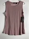 NWT Jones New York Size Medium Mauve Shell Tank Sleeveless Women’s Top Stripe