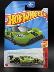 2021 Hot Wheels GREEN 2016 FORD GT RACE Then And Now 229/250 Combine Shipping