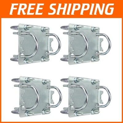 Durable 4-Set Mast Clamp Kit with U Bolts - Secure Your Devices Effortlessly