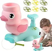 Wesleyyy Flying Disc Catching Game | Colorful Kids Flying Toy | Portable Fine Motor Skills Learning Game, Yard Activities for Family Gathering