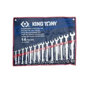 【KING TONY 金統立】專業級工具14件式複合扳手組 梅開扳手 10~32mm(KT1214MR)