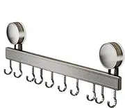 Kitchen Suction Cup Hooks, No-Drill Utensil Holder Rack, Heavy-Duty 20 kg Capacity Organizer for Secure Storage of Whisk, Spoon, Spatula, and Other Cooking Tools
