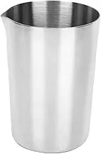 Wall Mixing Tin, Stainless Steel Malt Milkshake Ice Cream Mixer Mixing Cup Cocktail Pitcher Shaker Metal Cocktail Mixing Glass Cup Mixer for Cocktails Bar Mixing Pitcher for Stirring Drinks(Silver)