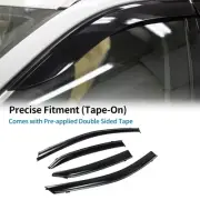 Window Deflectors for Toyota Camry 2018 Side Window Vent Visors Black 1 Set