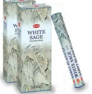 HEM 12 Hex Tubes HEM Incense 240 sticks = 120 STICKS! White Sage