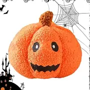 Pumpkin Plush - Plush Pumpkin Pillow with Halloween Dog Toys | Halloween Decorative Pillows | 3D Soft Farmhouse Pillows | Pumpkin Squeaky Dog Toy