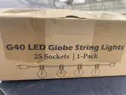 Mlambert G40 LED Globe String Lights