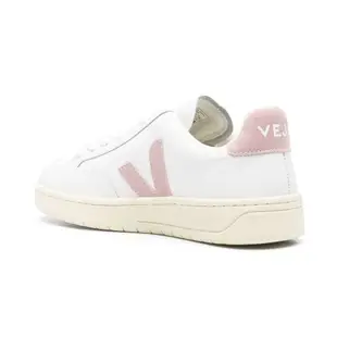 VEJA V-12牛皮休閒鞋 粉紅奶油底/ 39