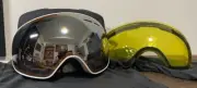 MessyWeekend Snow Goggles Float White Silver Mirror + Yellow Lens Brand New
