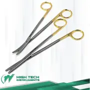 Metzenbaum Dissecting Scissors Straight & Curved 7" Stainless Steel Gold Handle