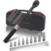 UYECOVE Torque Wrench Set, Motorcycle, Pre-set Type, 9.5 mm (3/8 inch) Socket An