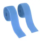 Sew on Hook and Loop Tape, 1 Inch Nylon Fastener Strips 1 Yards (Blue)