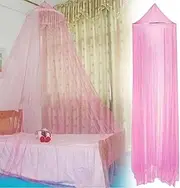 Bed Canopy for Girls, Large Dome Mosquito Net Reading Nook for Kids Boys Twin Full Queen Size Bed,King Canopy Beds Curtains with Hook, Mosquito Net for Bed, Bedding Accessories (Pink) (Pink)