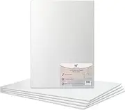 A3 Canvas Panel Stretched Blank Canvas Board Primed Artist Boards 100% Cotton for Oil Paint Acrylic Painting Mixed Media Acid Free White Canvases Art Painting Panel (A3 Size - 297 x 420mm - 5 Boards)