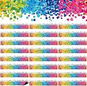 Gersoniel 24 Sheet Magnetic Borders for Classroom Whiteboard Boho Confetti Bulletin Board Border 13.8 x 2.8 Inches Back to School Decoration for Home School Office, Easy to Install and Reusable