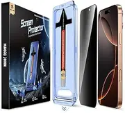 MAGIC JOHN 2 Pack for iPhone 16 Pro 6.3 inch Privacy Tempered Glass Screen Protector, Auto Dust-Elimination, Bubble Free, HD Clear, Easy Installation