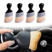 4Pcs Car Interior Cleaning Soft Bristle Brush Instrument Panel Crevice Dust Clean