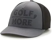 [PGA TOUR] Perforated Golf More Performance Adjustable Snapback Hat (US, Alpha, One Size, Asphalt)
