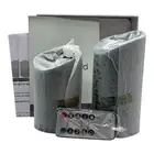 Matchless Pillar Candle 2pc Unmatched Flickering Green w Remote Timer HSN