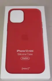 Genuine Apple iPhone 12 Mini Silicone Case with MagSafe RED