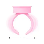 100pcs Tattoo Ink Ring Cup Pink Professional Portable Microblading Pigment