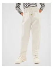 [Seed Heritage] Paperbag Cord Pant in Classic Cream