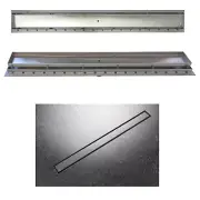 New Bella Vista Tile Insert Shower Grate 600mm Stainless Steel SG-600-T
