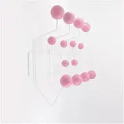 Kindergarten Iron Clothes Rack With Solid Wood Ball - Wall Hanging Clothes Hook Durable Stylish Room Organizer(Pink)