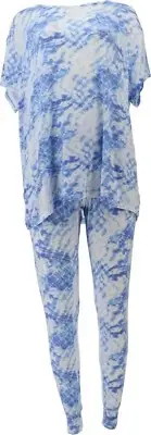 Koolaburra UGG Stretch Modal Relaxed Tee Jogger Set Periwinkle Dye XS NWOT (164)