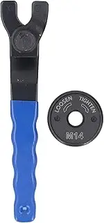 Grinder Spanner ​Wrench, Angle Grinder Universal Adjustable Pin Wrench, Lock nut Wrench with Self Locking Press Plate, Portable for Angle Grinder Machine
