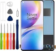 Duotipa 6.78 Inch TFT Display Compatible with OnePlus 8 Pro IN2023, IN2020 LCD Display Touchscreen Digitizer Assembly with Repair Tools Kit - Black, No Fingerprint