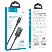 Hoco USB Type-C to USB-A 3.0 Cable 120cm - USB C to USB Type-A Male to Female Extension Cable