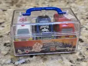 Rescue Rollers Cars Police Fire Ambulance Mini Cars in Protector Box NEW 2000'S