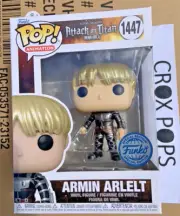 METALLIC ARMIN ARLELT Attack on Titan FE 1447 Funko Pop Vinyl New Mint Box + P/P