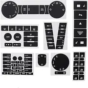 ATATNK Compatible for VW Touareg 2004-2009 Full Set Car Worn Button Repair Kit Stickers Decals Teering Wheel Windows Switch