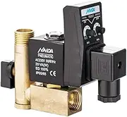 1/2 Inch Electronic Drain Valve Brass Automatic Timed Condensate Drain Valve 2-Way Unidirectional Solenoid Valve for Compressor Filter S rator Dryer