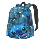 a383 Cartoon Stitch Backpack Large Capacity Lightweight Travel Unisex Waterproof Backpacks For Men Women Gne383