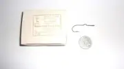 100 Vintage Mustad 9076 Kink in Long Shank Bronze 1/0 Popper Hook Fly - NOS