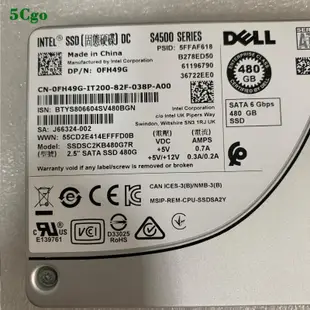 5Cgo.【含稅】Dell/戴爾 Intel S4500 0FH49G 480GB SATA6G 2.5寸SSD固態存儲