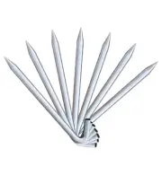 ASTM 1x18 in Heavy Duty Steel Hook Stakes Anchor Pegs Tents Inflatables 50 Pack