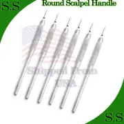 6 Scalpel Handle # 3 Round Pattern Surgical Dental Vet