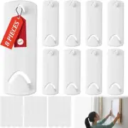Picture Hooks, 8 Sawtooth Picture Hangers, 12 Large Removable Adhesive Strips